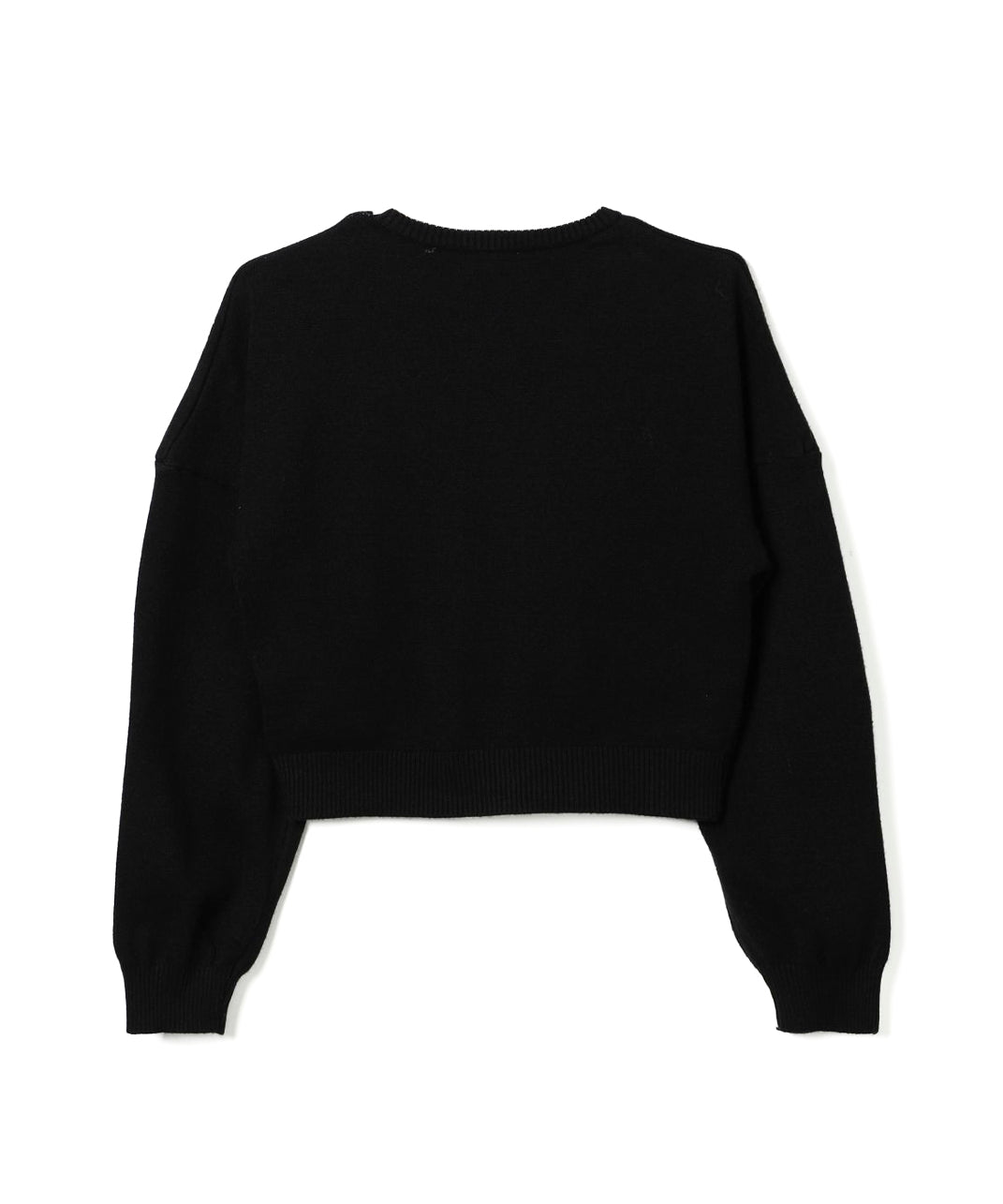 Pinko Kids Maglione Nero/Bianco con Intarso Logo per Bambine (retro)