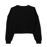 Pinko Kids Maglione Nero/Bianco con Intarso Logo per Bambine (retro)