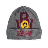 Barrow Kids Cappello Grigio Scuro con Ricamo Logo a Contrasto per Bambine