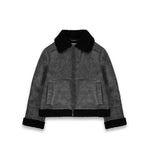 Iceberg Kids Giacca Grigia con Colletto in shearling Nero e Tasche Frontali per Bambini