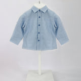 Minibanda Camicia Celeste con Logo per Neonati