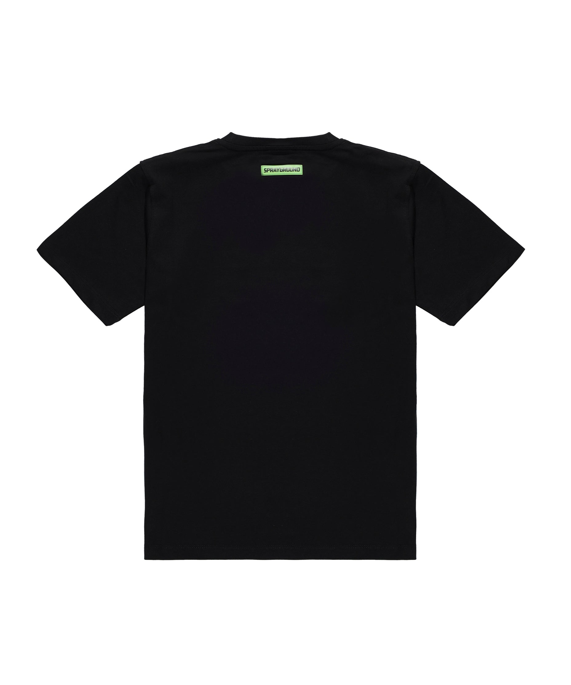 Sprayground Kids T-shirt Nera Angry Green Bear Face per Bambini