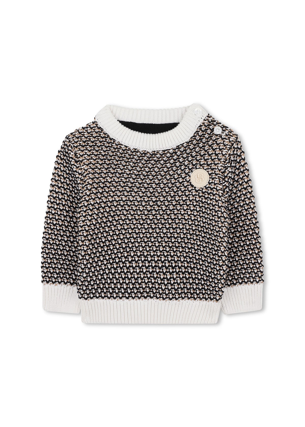 Boss Kids Maglia in Cotone in Tre Tonalità Per Neonati