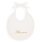 Blumarine Kids Bavetta Panna Chiaro con Strass per Neonate