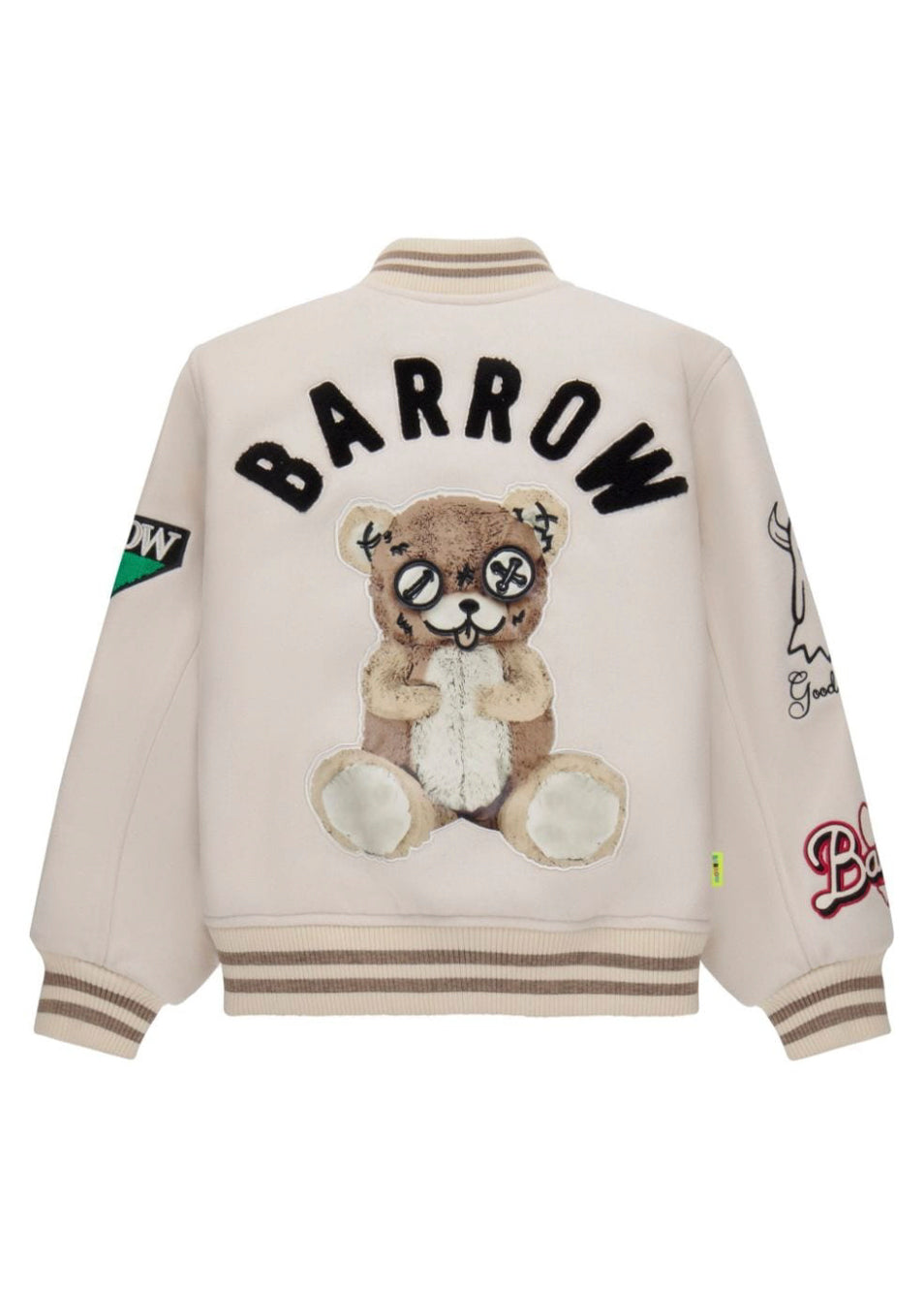 Barrow Kids Giubbino Crema con Patches per Bambini