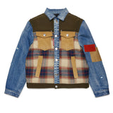 Dsquared2 Kids Giubbino Fantasia Denim e a Quadri Unisex