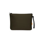 Pochette Suns Verde Militare con Logo e Zip per Bambini