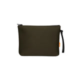 Pochette Suns Verde Militare con Logo e Zip per Bambini