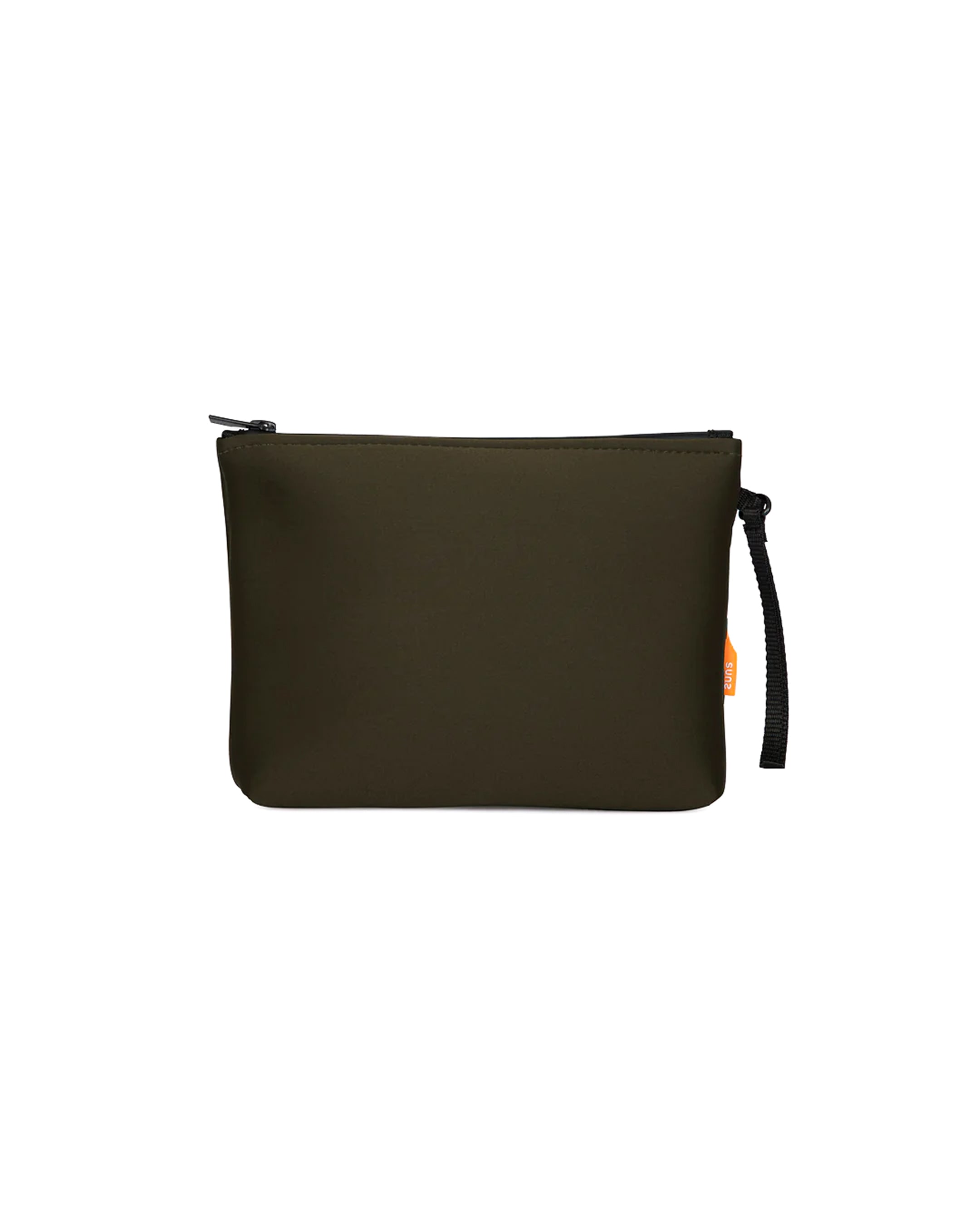 Pochette Suns Verde Militare con Logo e Zip per Bambini