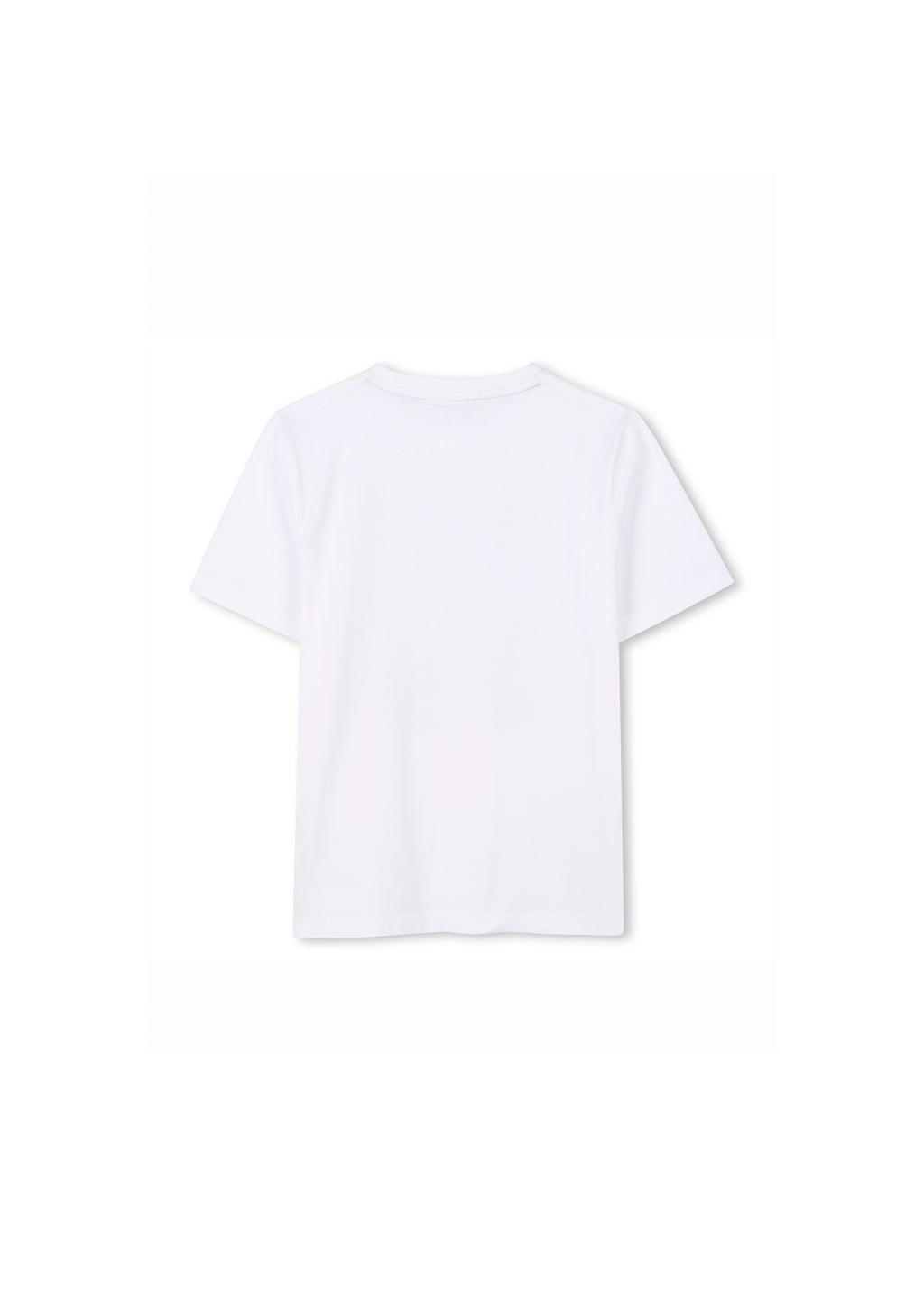 Boss Kids T-shirt Bianca con Stampa per Neonati (retro)
