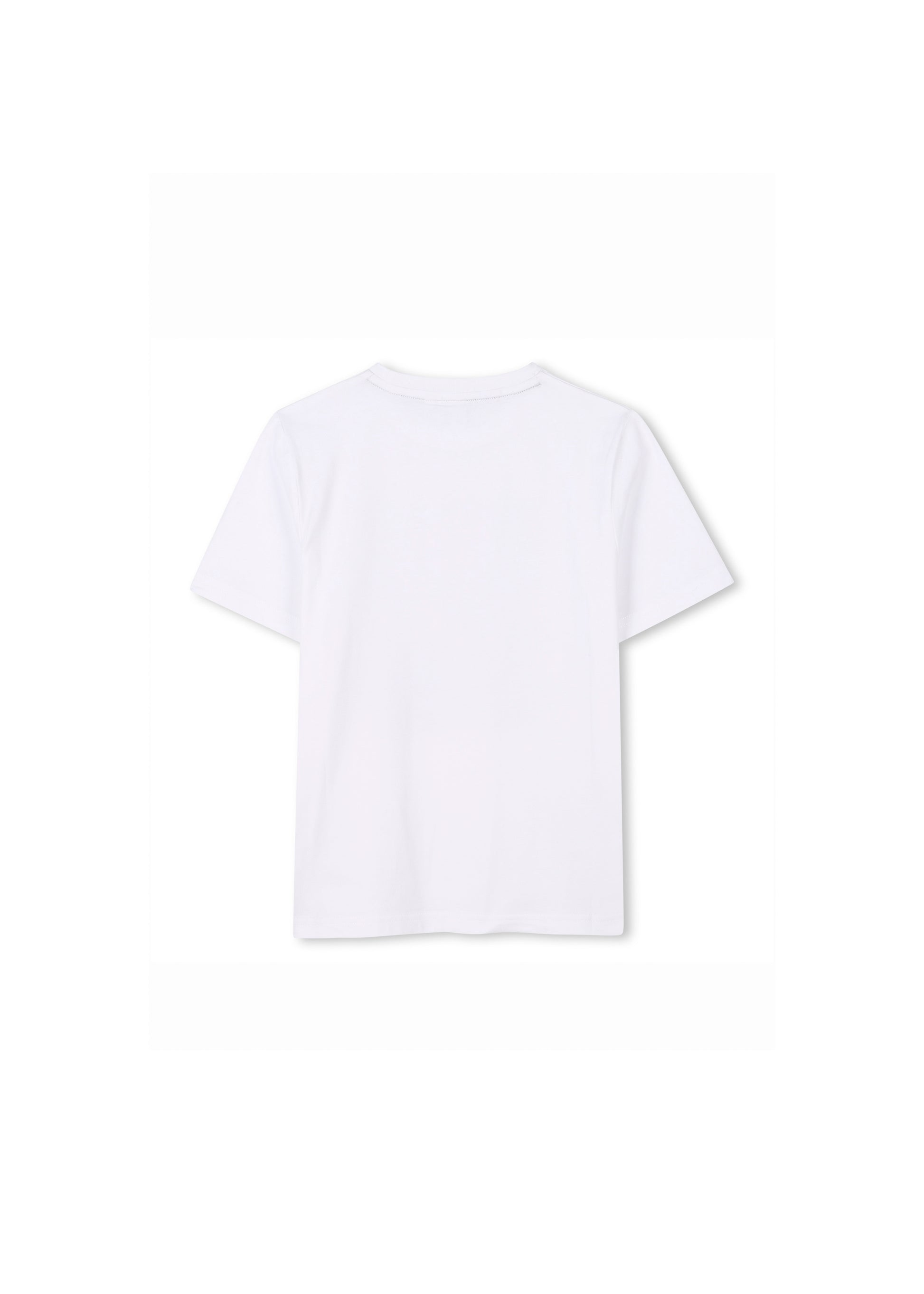 Boss Kids T-shirt Bianca con Stampa per Neonati (retro)