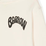 Barrow Kids Felpa Crema con Cappuccio con Stampa Logo per Bambini (dettaglio)