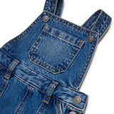 Diesel Kids Salopette Gonna in Denim con Lavaggio Medio per Neonate
