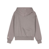 MSGM Kids Felpa Piombo con Cappuccio con Logo per Bambini (retro)+