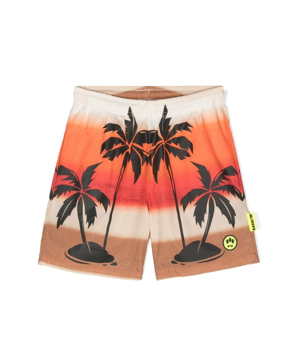 Barrows Kids Shorts Sabbia con Stampa Sunset per Bambini