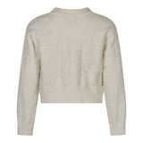 John Richmond Kids Maglioncino Crema All-Over per Bambine
