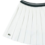 Lacoste Kids Girls' White Pleated Skirt
