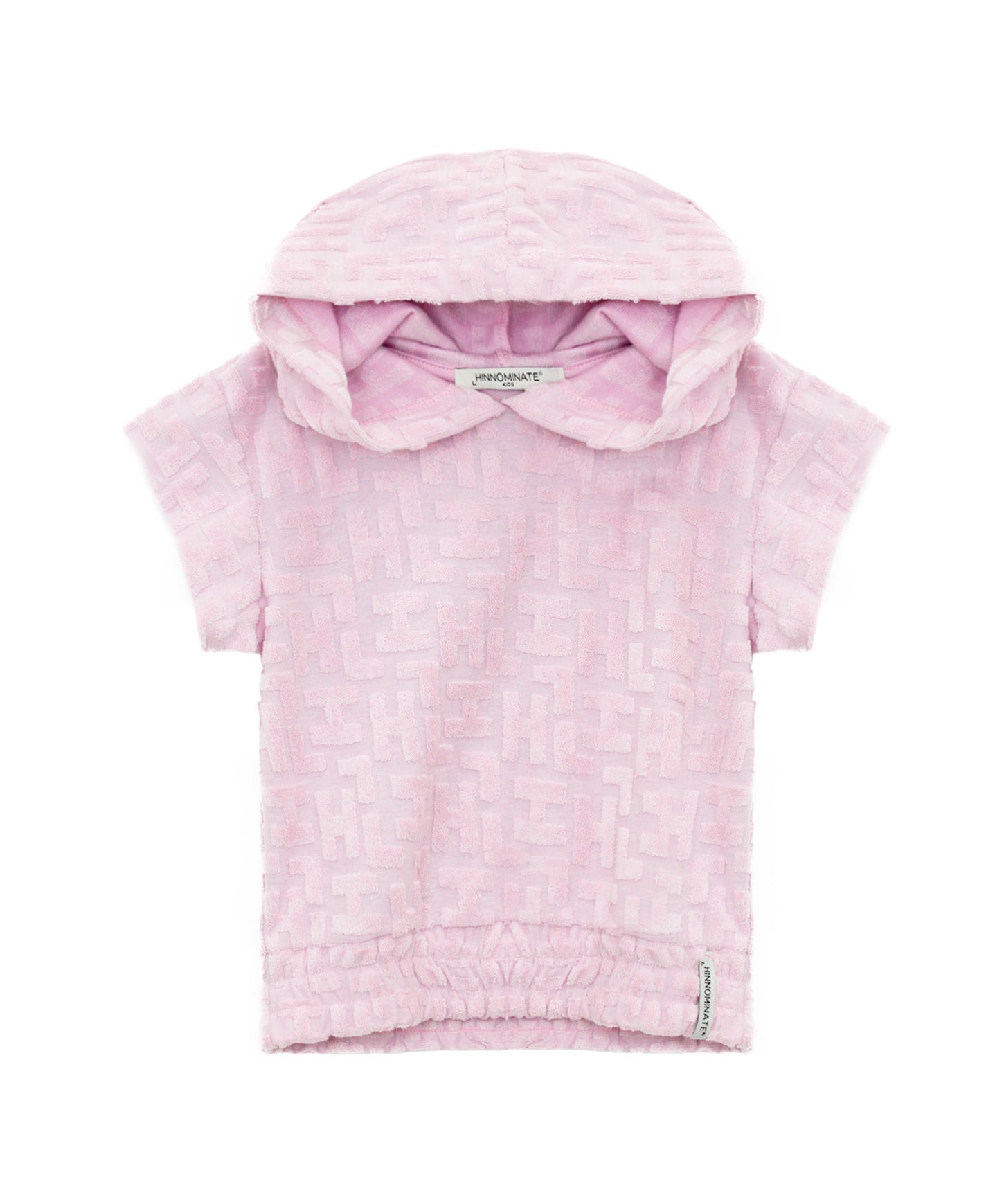 Hinnominate Kids Felpa Rosa con Logo All-over