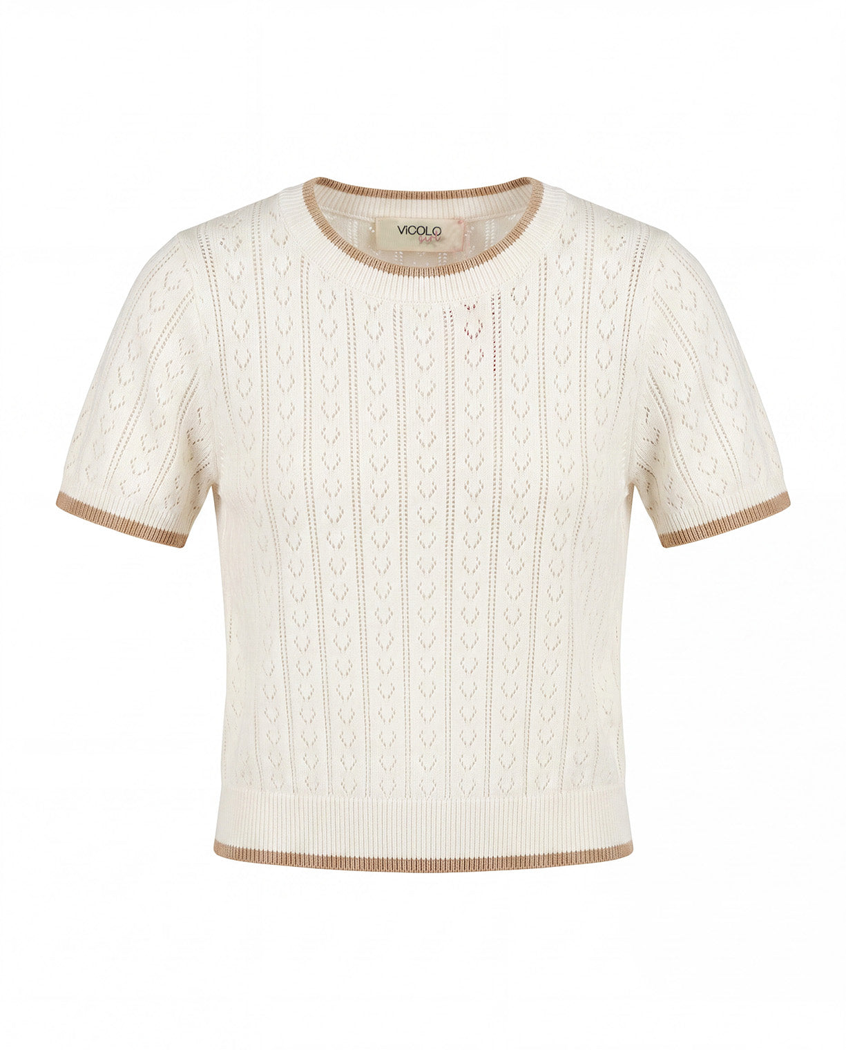Vicolo Kids T-Shirt Milk in Maglia per Bambine