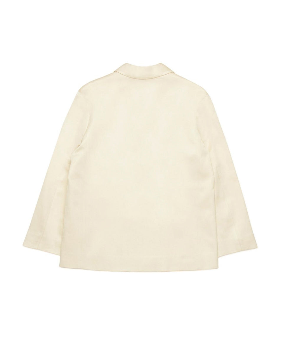 N°21 Kids Giacca Blazer Panna Doppiopetto per Bambine