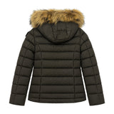 Blauer Kids Piumino con Cappuccio e Pelliccia per Bambine