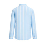 Yes London Kids Camicia Celeste a Righe per Bambini