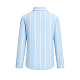 Yes London Kids Camicia Celeste a Righe per Bambini