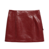 Pinko Kids Gonna Rubino in Vinile con Zip per Bambine