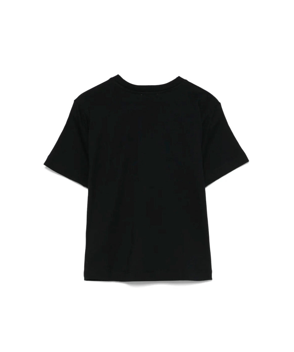 Moschino Kids T-shirt Nera con Stampa Toy per Bambini (retro)