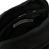 C.P. Company Kids Borsa a Spalla Nera con Ricamo per Bambini(DETTAGLIO)