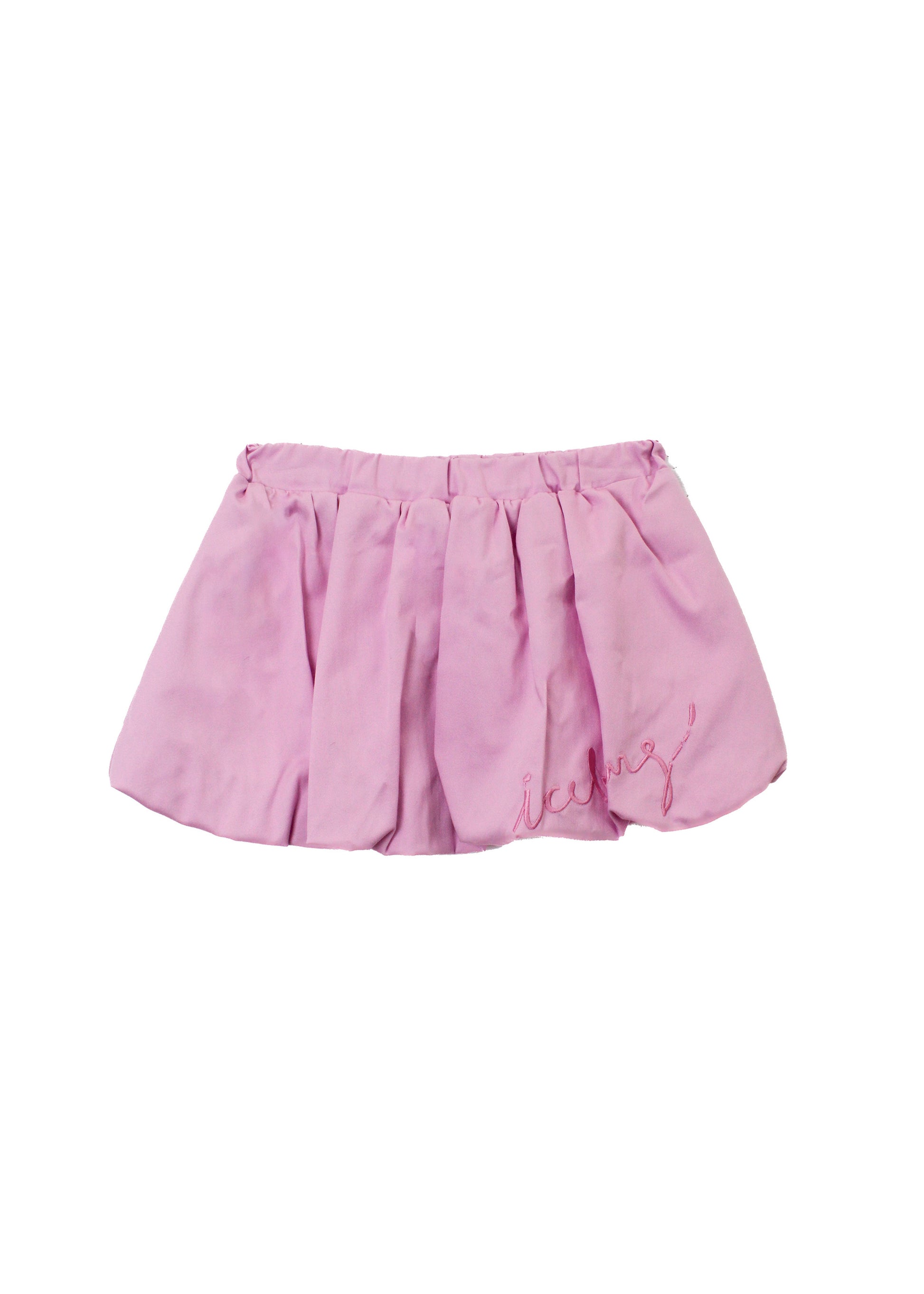 Iceberg Kids Pink Balloon Skirt with Logo for Baby Girls