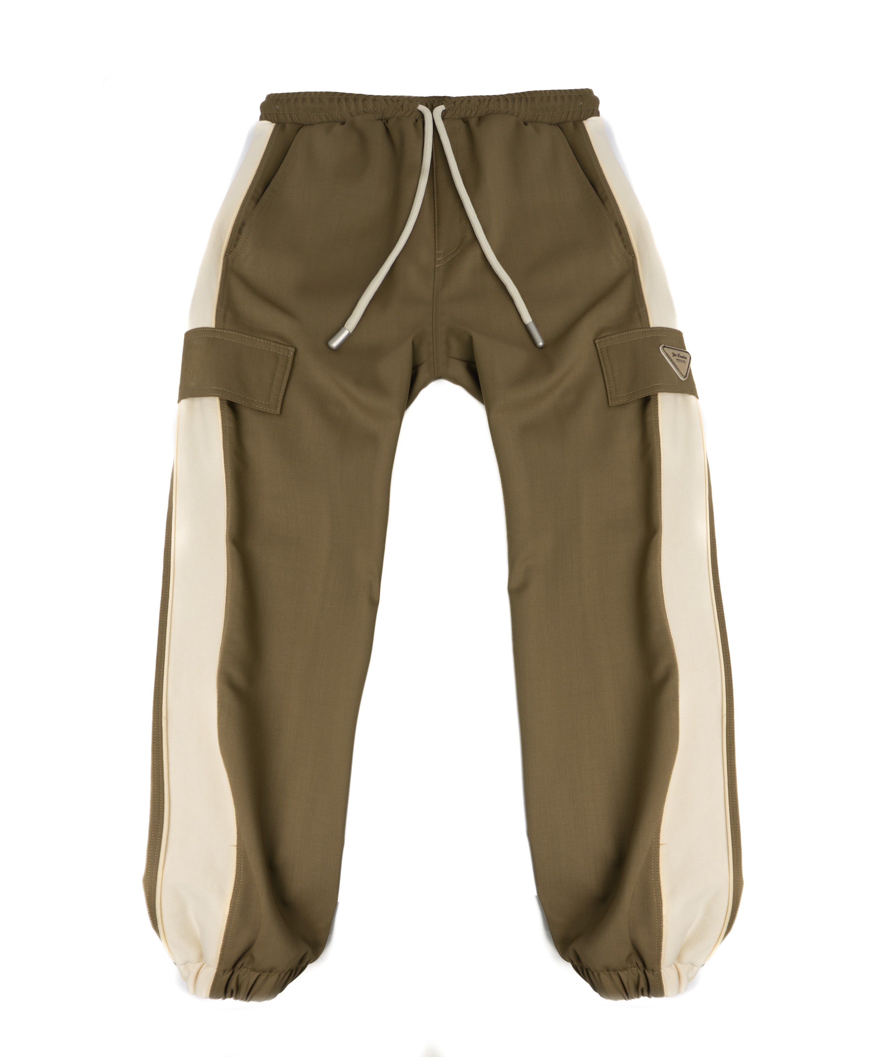 Yes London Kids Pantalone Cammello/Panna per Bambini