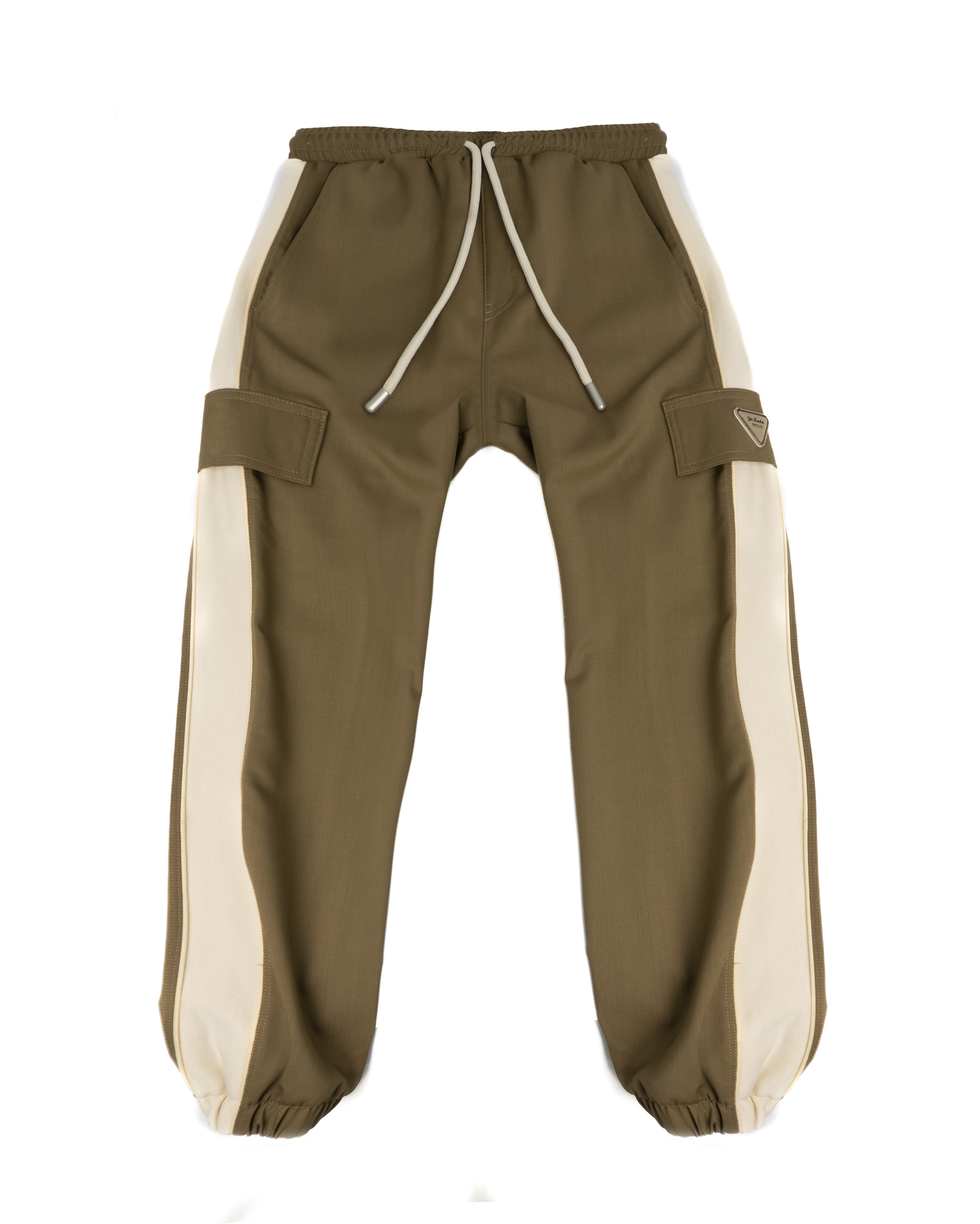 Yes London Kids Pantalone Cammello/Panna per Bambini