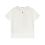 Roberto Cavalli Kids T-shirt Bianca con Stampa a Fantasia Unisex per Bambini