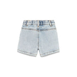 Moschino Kids Short in Denim con Ricami per Neonate (retro)