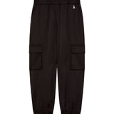 Patrizia Pepe Pantaloni Cargo Neri per Bambine