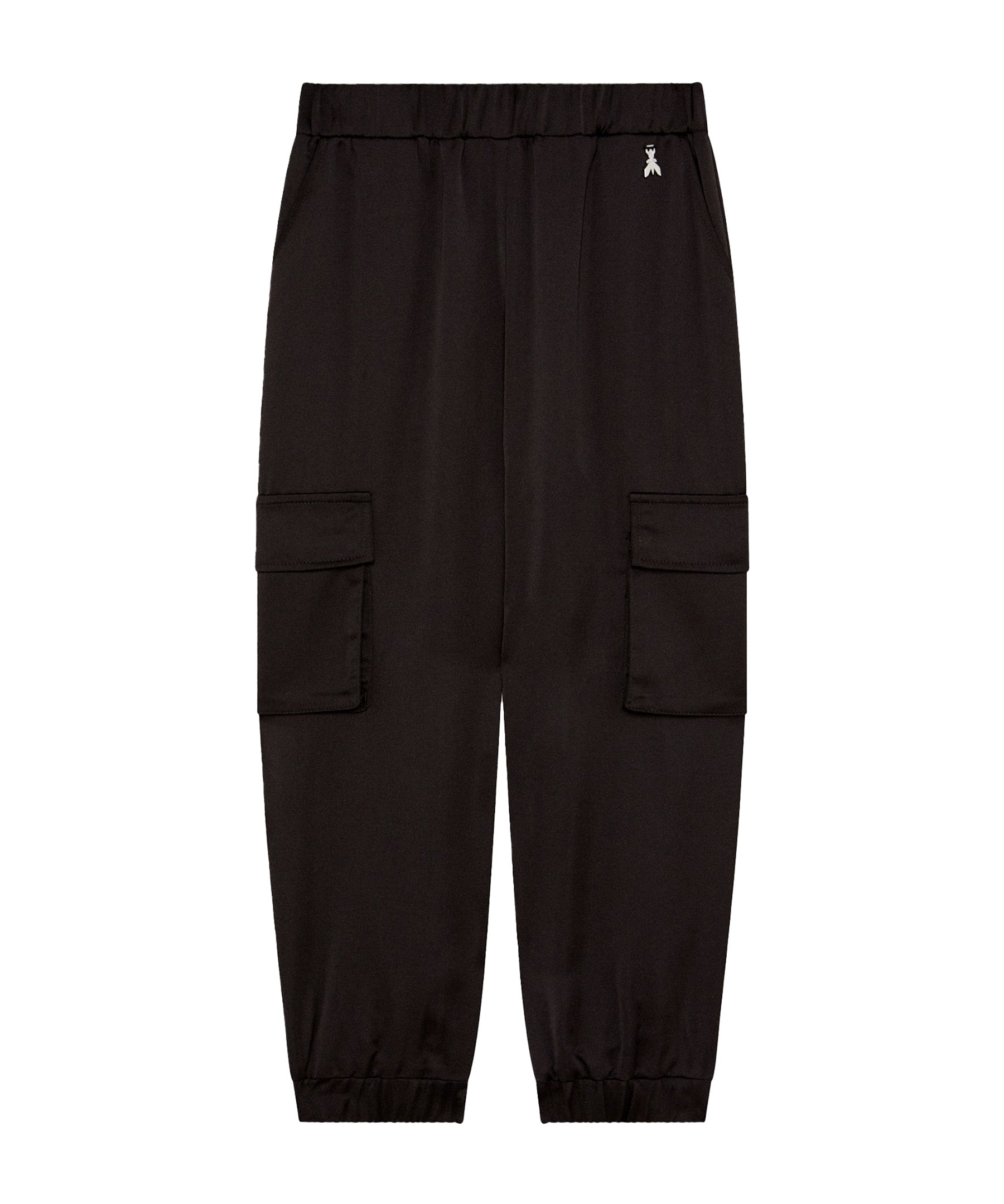 Patrizia Pepe Pantaloni Cargo Neri per Bambine