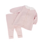 Marlù Completo Rosa/Marsala per Neonate