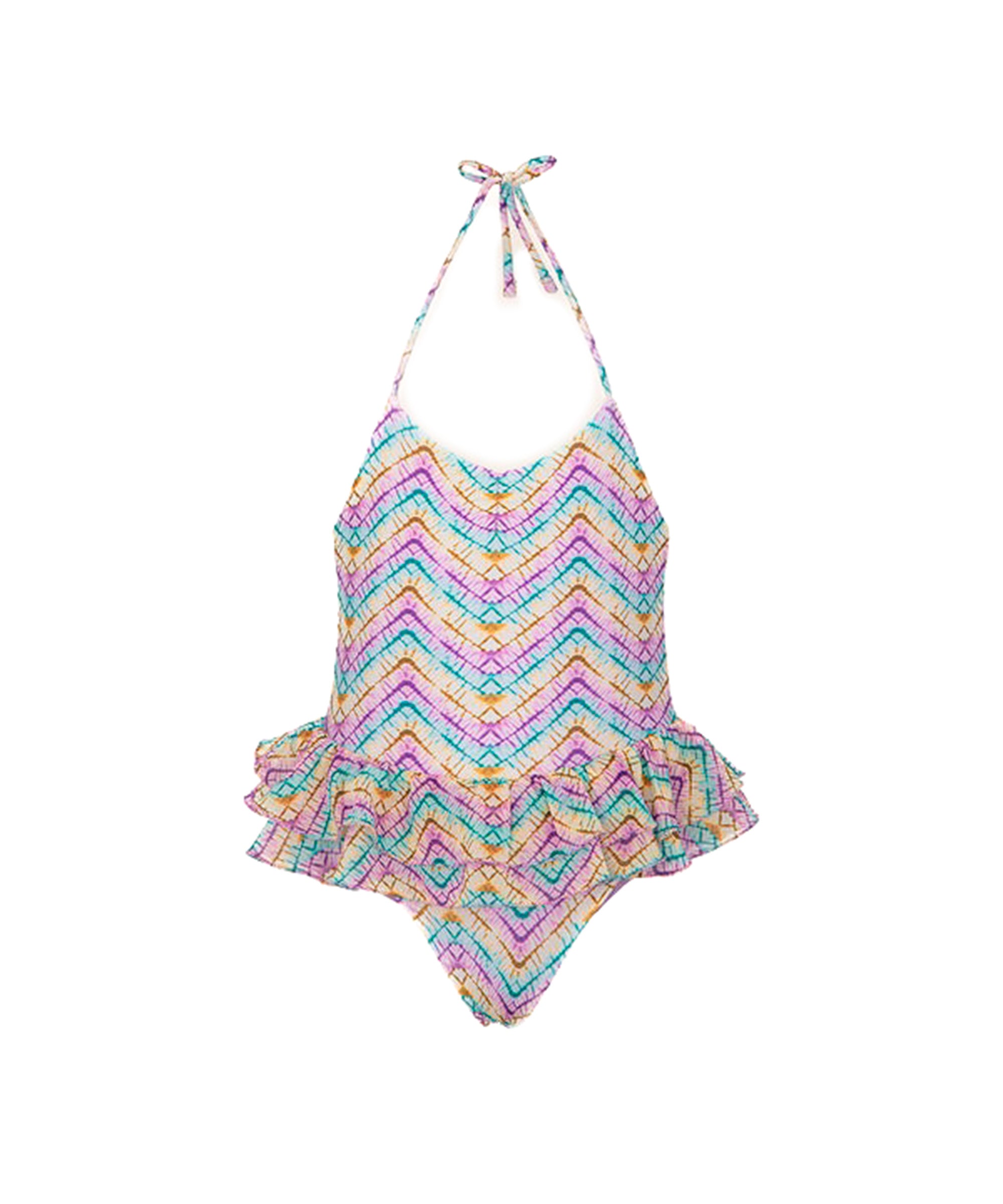 Effek Costume Monokini Fantasia con Ruches per Neonate