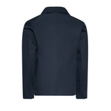 Roberto Cavalli Kids Giacca Blu con Fantasia Interna e Bottoni Logati Oro per Bambini