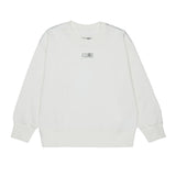 Maison Margiela Kids Felpa Bianco con Logo Unisex