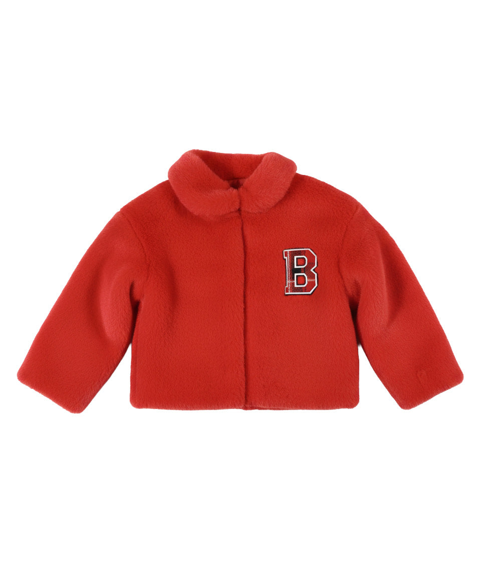 Blumarine Kids Giubbino Rosso con Lettera per Neonate