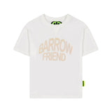 Barrow Kids T-shirt Bianca con Stampa BARROW FRIEND per Bambini (fronte)
