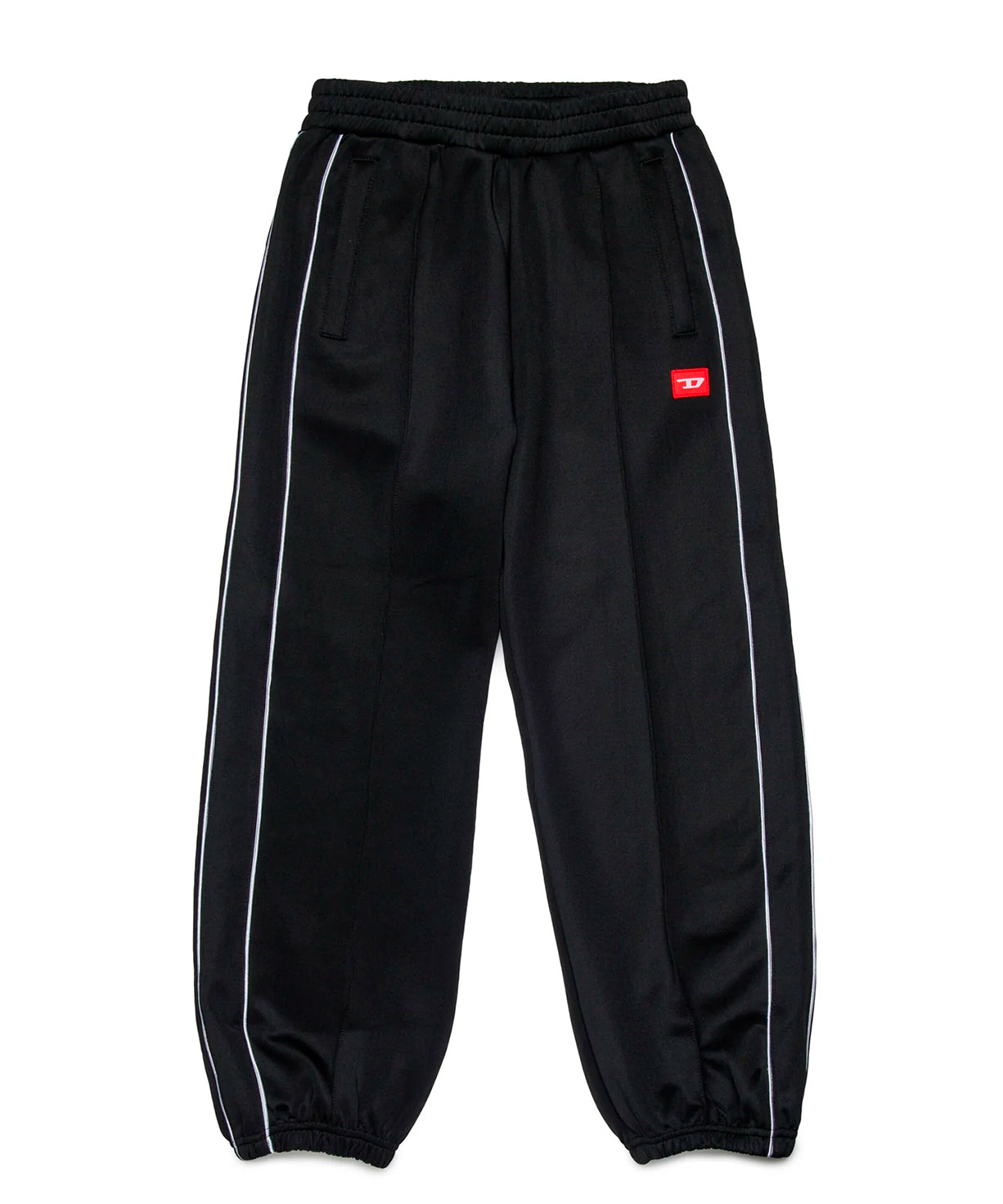 Diesel Kids Pantaloni di Tuta Neri con Logo per Bambine