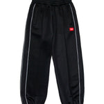 Diesel Kids Pantaloni di Tuta Neri con Logo per Bambine