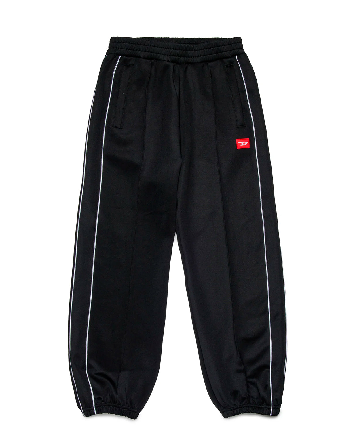 Diesel Kids Pantaloni di Tuta Neri con Logo per Bambine