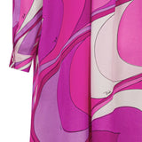 Emilio Pucci Kids Abito Fantasia Viola e Bianco per Bambine