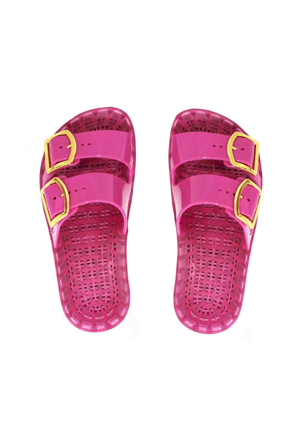 Sensi Kids Flamingo Sandalo Magenta Doppia Fascia per Bambine (da sopra)