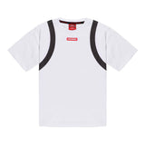 Sprayground Kids T-Shirt Bianco con Logo e Stampa Retro per Bambini