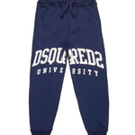 Dsquared2 Kids Pantaloni Jogger Blu per Bambini